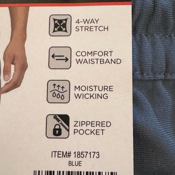 Men’s Quiksilver Active Shorts XXL – Blue – Moisture Wicking, 4-Way Stretch NWT - Picture 6 of 14